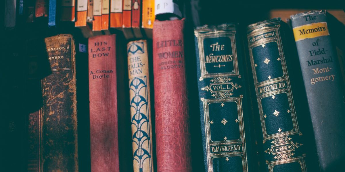 storytelling background old books